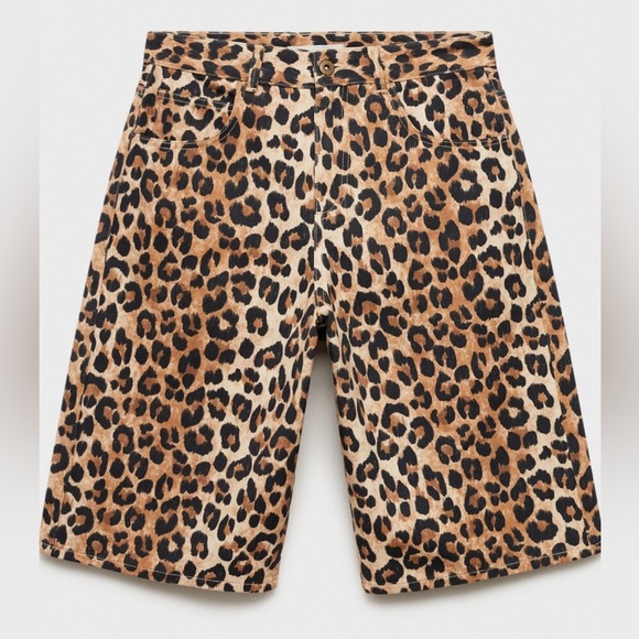 MNG Animal Print Jacket and Bermuda jeans - Picture 8 of 14